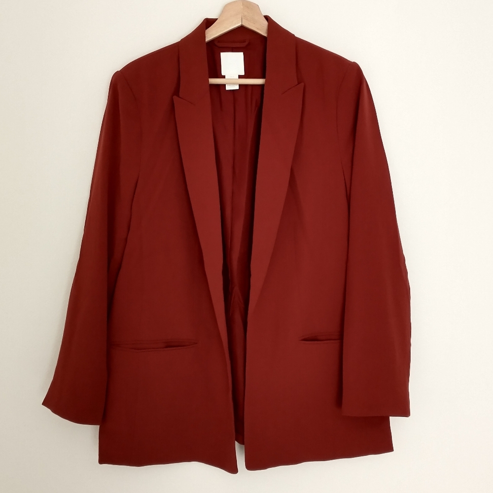 H&M Rust Blazer Size 12